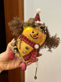 Christmas Story PeaPod Doll | Handmade Double-Sided Art Doll
