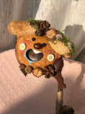 Apple Bear PeaPod Doll｜Handmade Woodland Bear Charm