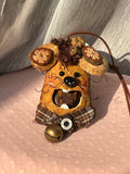 Bell Mouse PeaPod Doll | Handmade Woodland Bag Charm