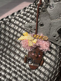 Pink Curl PeaPod Bag Charm | Handmade Whimsical Accessory