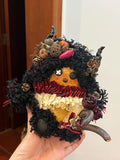 Dark Rose PeaPod Doll｜Handmade Gothic Woodland Doll