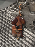 Little Puppy PeaPod Bag Charm | Handmade Woodland Accessory